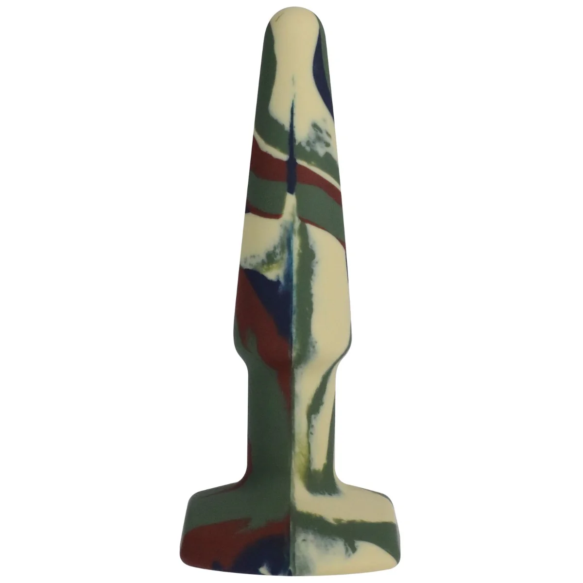 A-Play Groovy Silicone Butt Plug Camouflage 4 Inch - Image 3