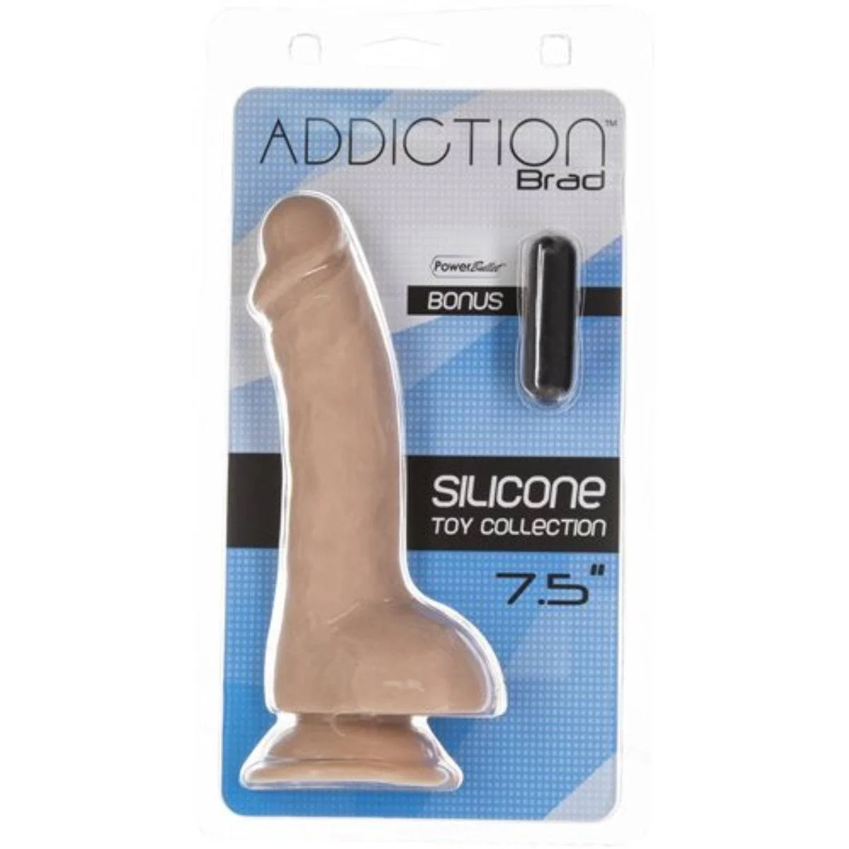 Addiction Brad Silicone Dildo Pink 7.5 Inch - Image 2