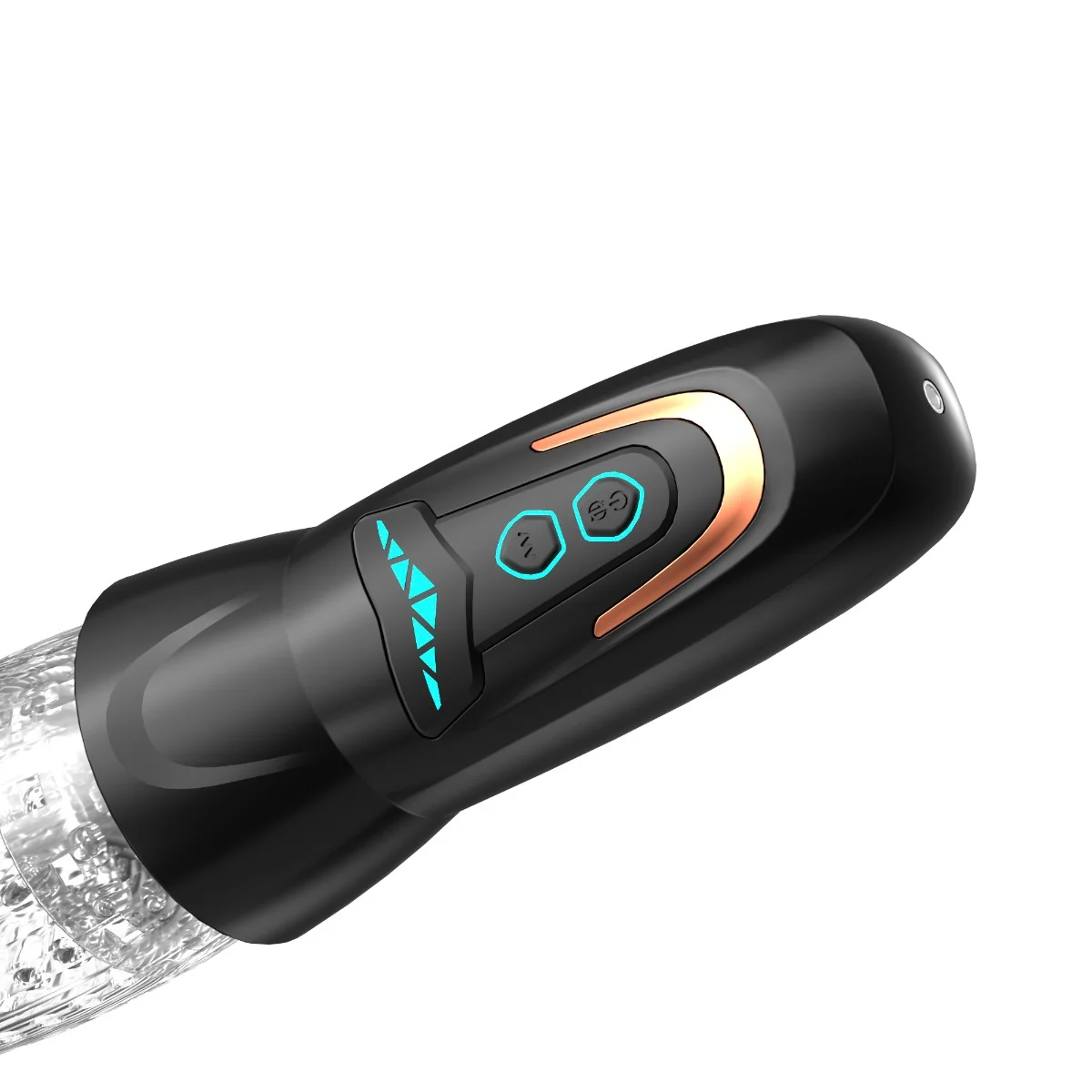 Amovibe Dragon Pro Rotating & Thrusting Male Masturbator Black Clear - Image 4