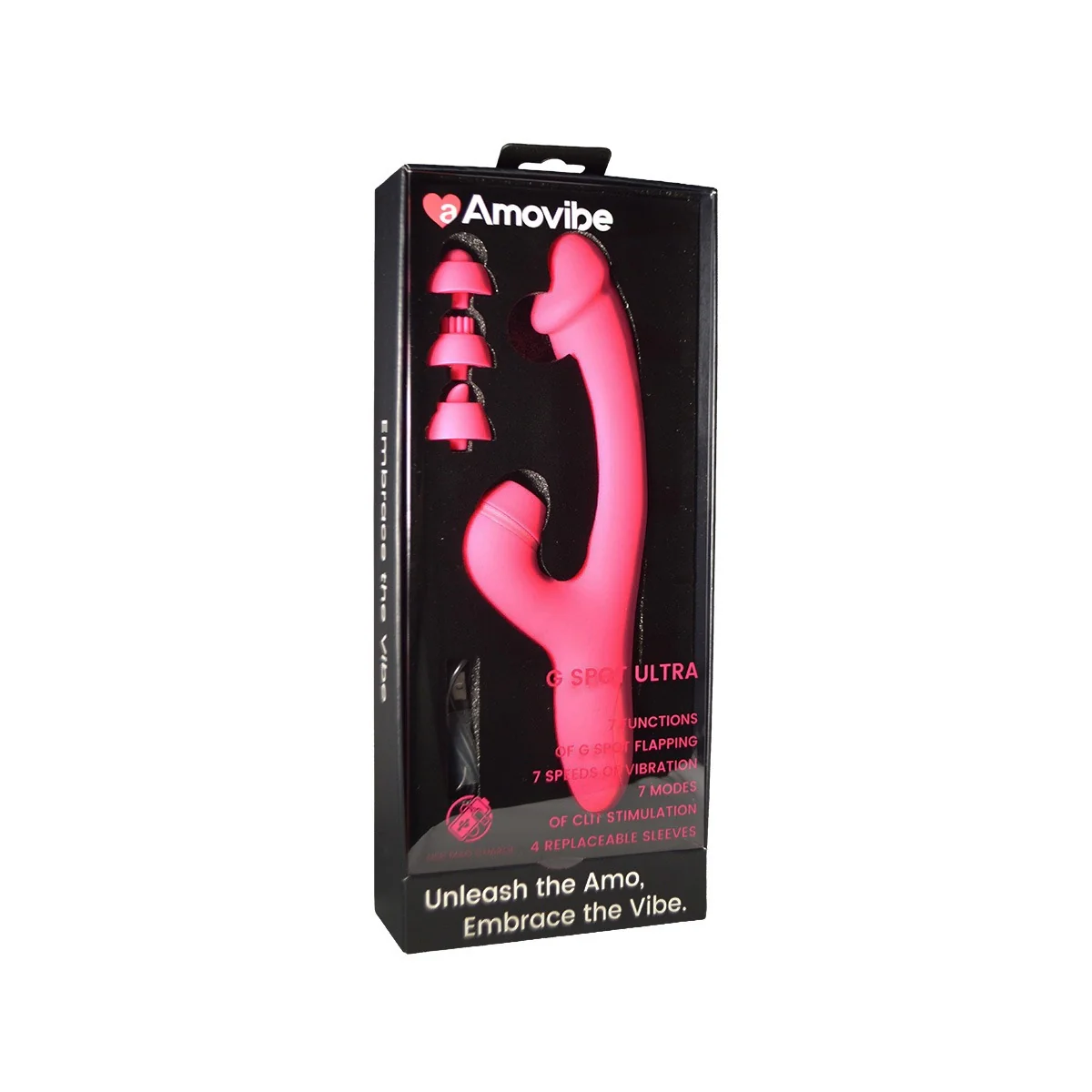 Amovibe G-Spot Ultra Vibrator Pink - Image 2