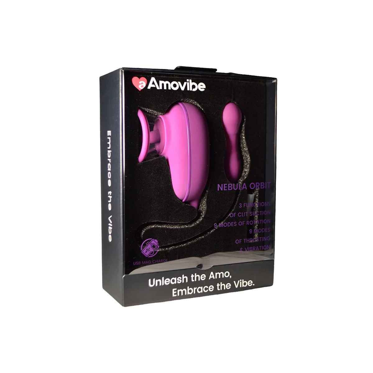 Amovibe Nebula Orbit Clitoral Massager Purple - Image 2