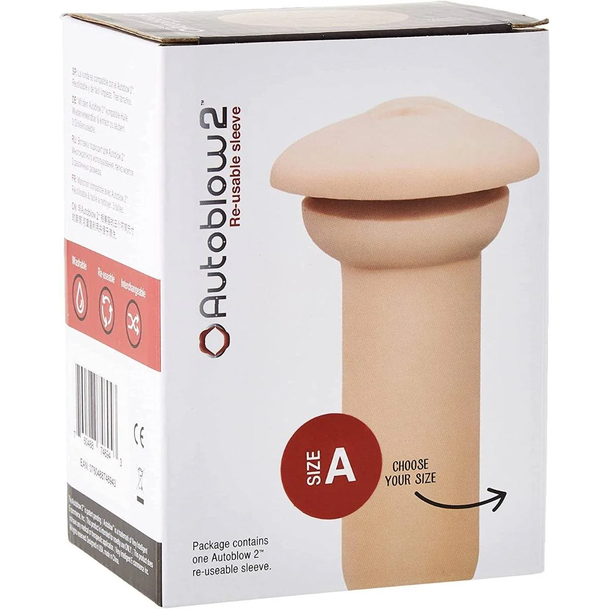 Autoblow 2 Reusable Mouth Sleeve Pink Size A - Image 2