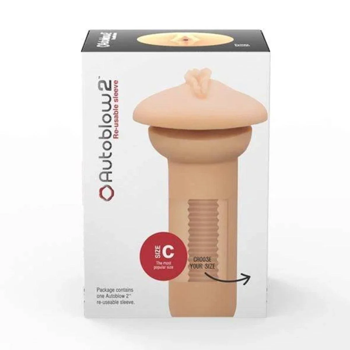 Autoblow 2 Reusable Vagina Sleeve Pink Size C - Image 2