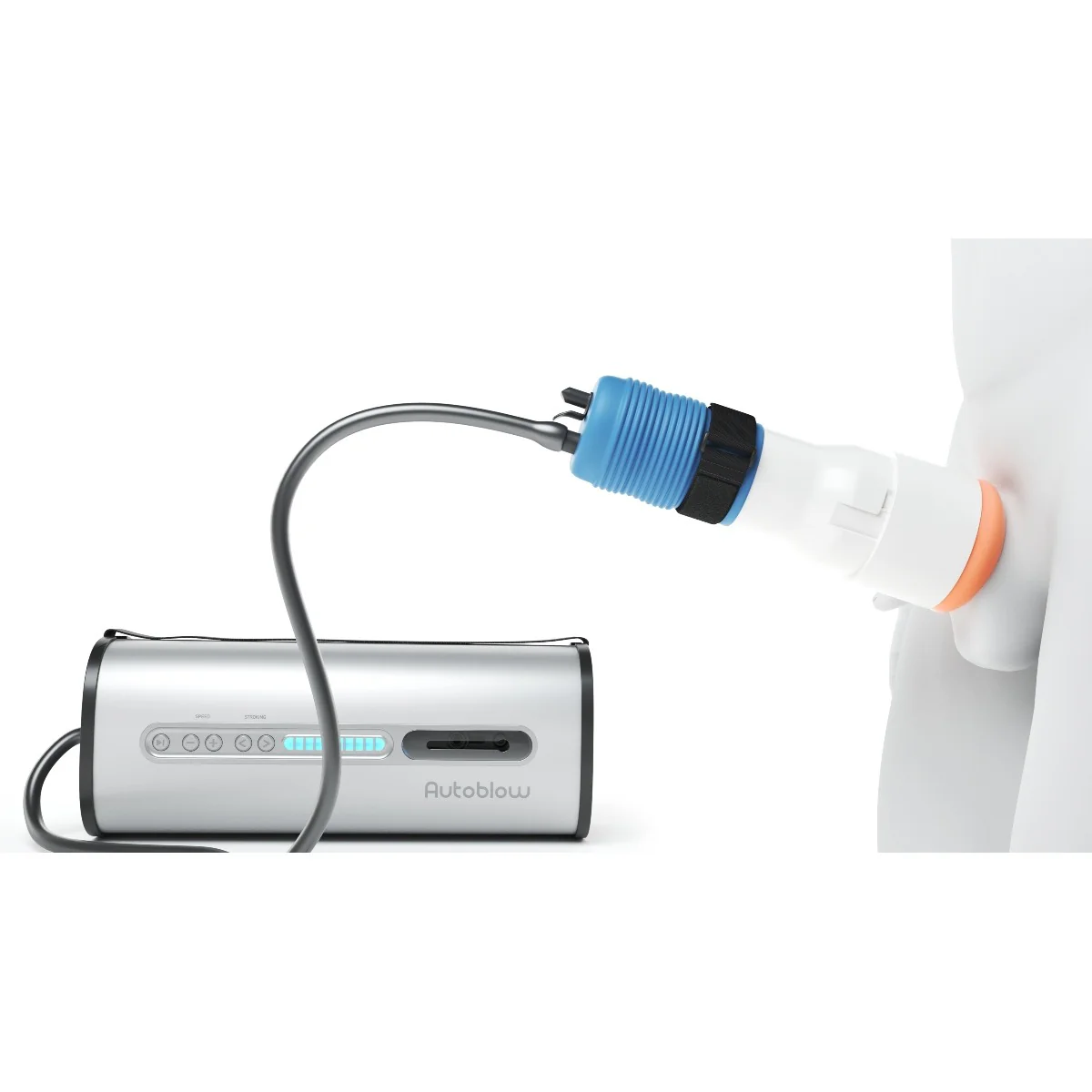 Autoblow VacuGlide Universal Dynamic Stroking Cap Blue - Image 3