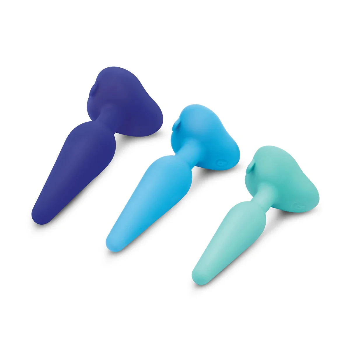 b-Vibe 3 Piece Anal Training Butt Plug Kit Blue - Image 3