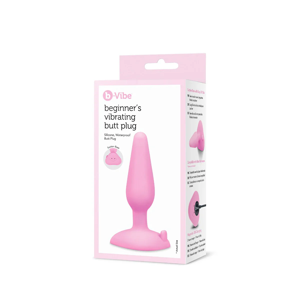 b-Vibe Beginner's Vibrating Butt Plug Pink - Image 2