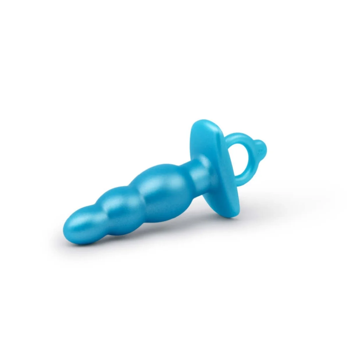 b-Vibe Butties Bounce Beaded Silicone Butt Plug Blue 5.6 Inch - Image 4