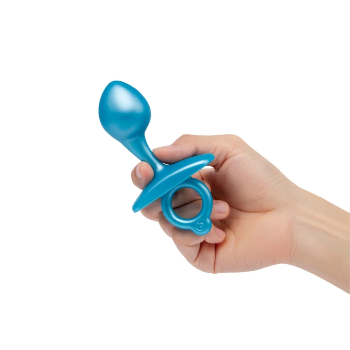 b-Vibe Butties Bulb Silicone Prostate Plug Blue 4 Inch - Image 4