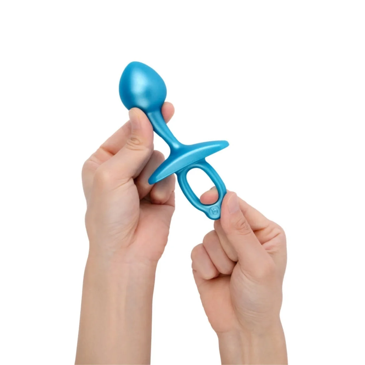 b-Vibe Butties Bulb Silicone Prostate Plug Blue 4 Inch - Image 5