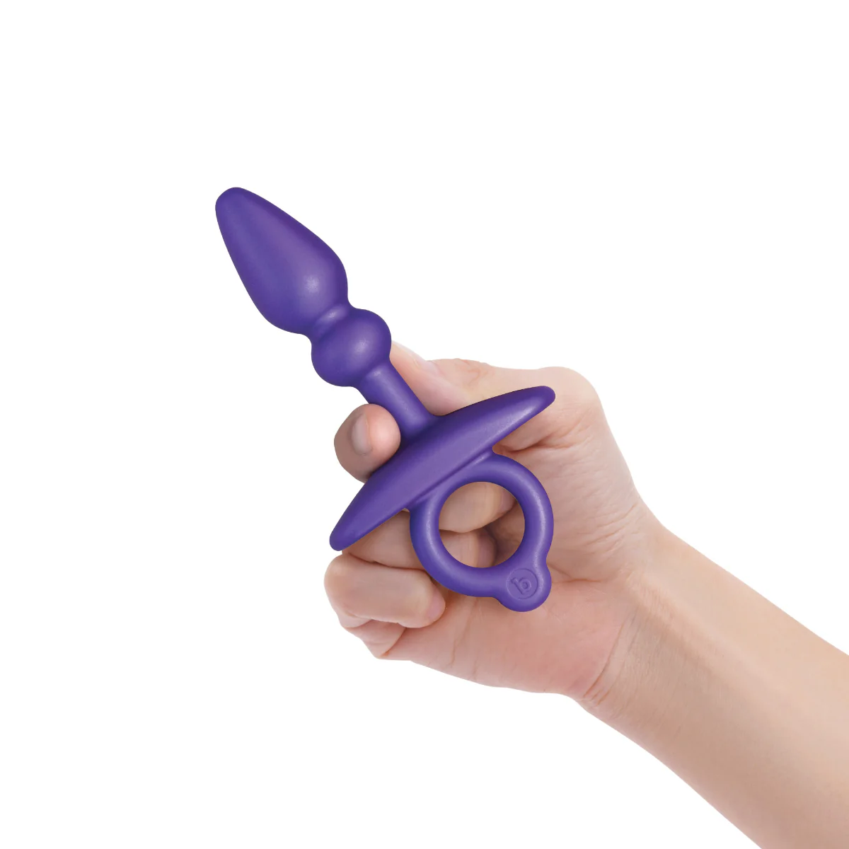 b-Vibe Butties Dart Silicone Anal Butt Plug Purple - Image 4