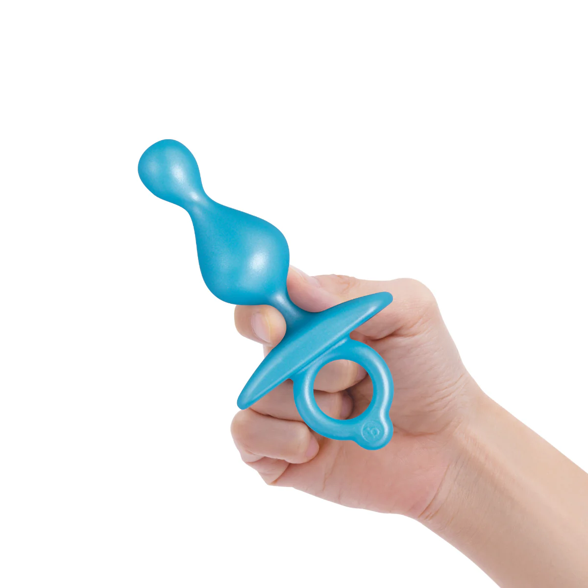b-Vibe Butties Pop Silicone Anal Beads Blue - Image 4