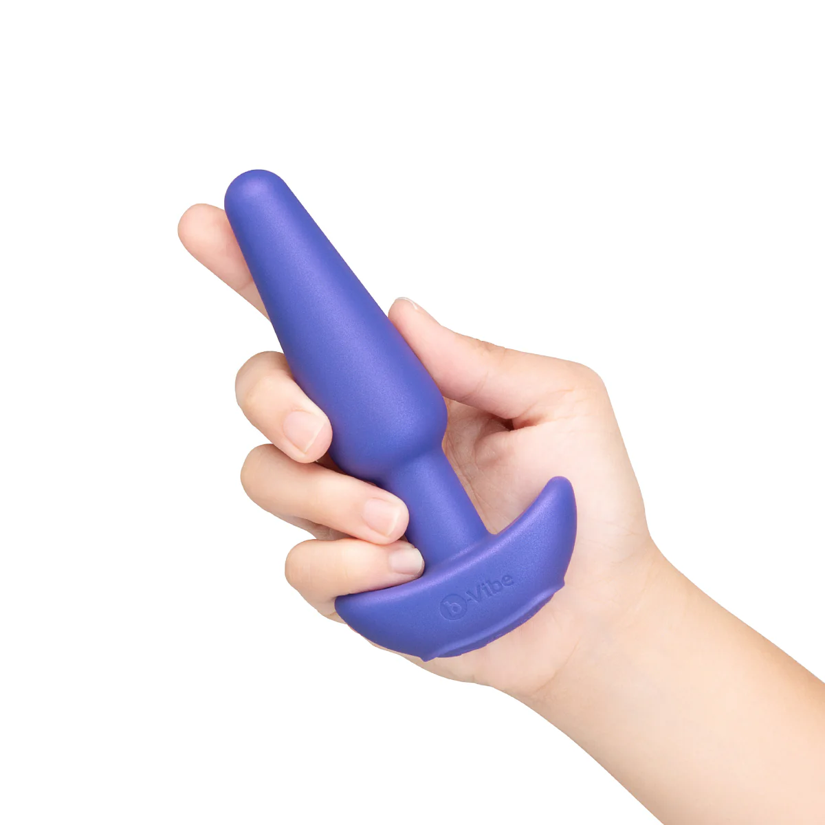 b-Vibe Butties Shake Slimline Vibrating Silicone Butt Plug Purple - Image 3