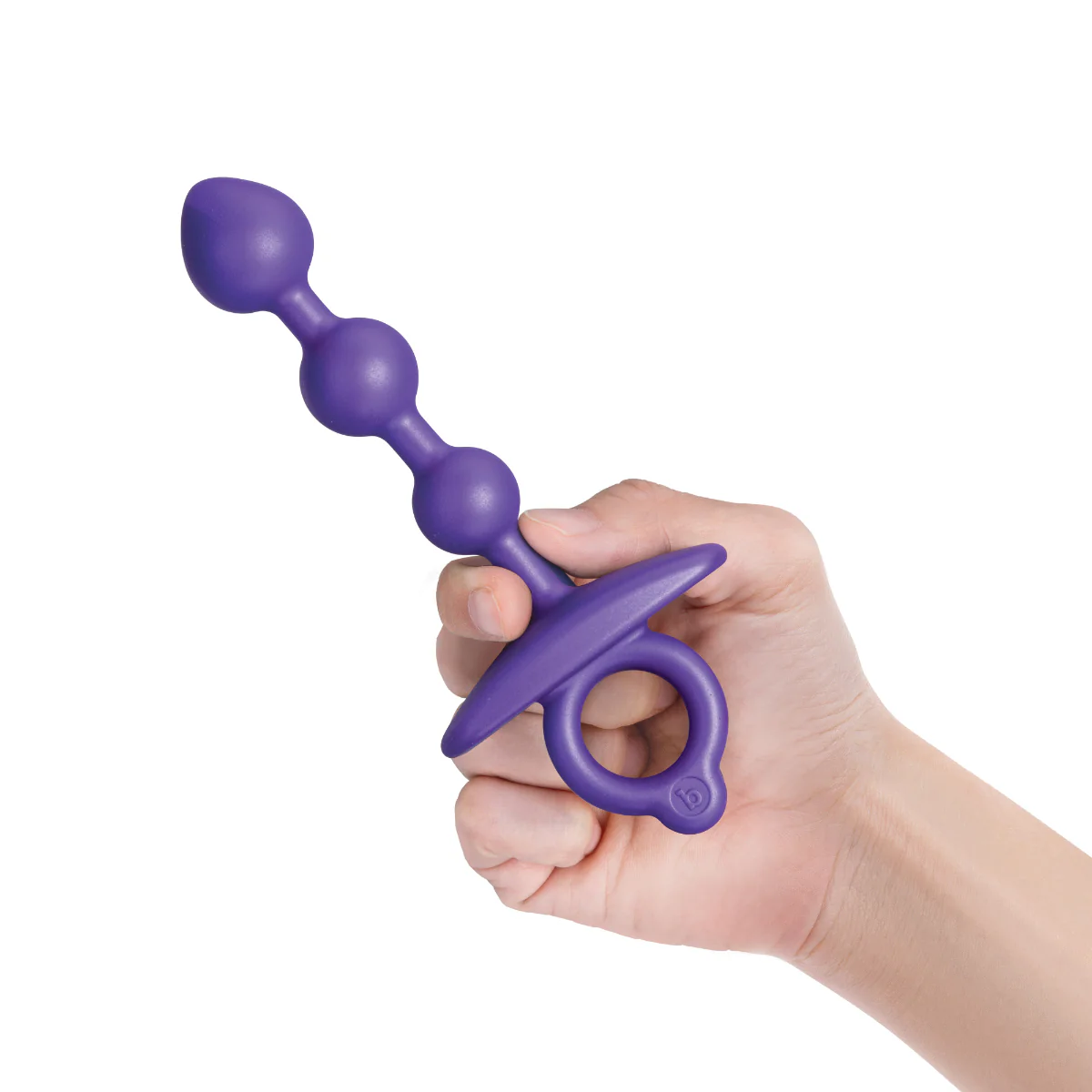 b-Vibe Butties Zip Silicone Anal Beads Purple - Image 4