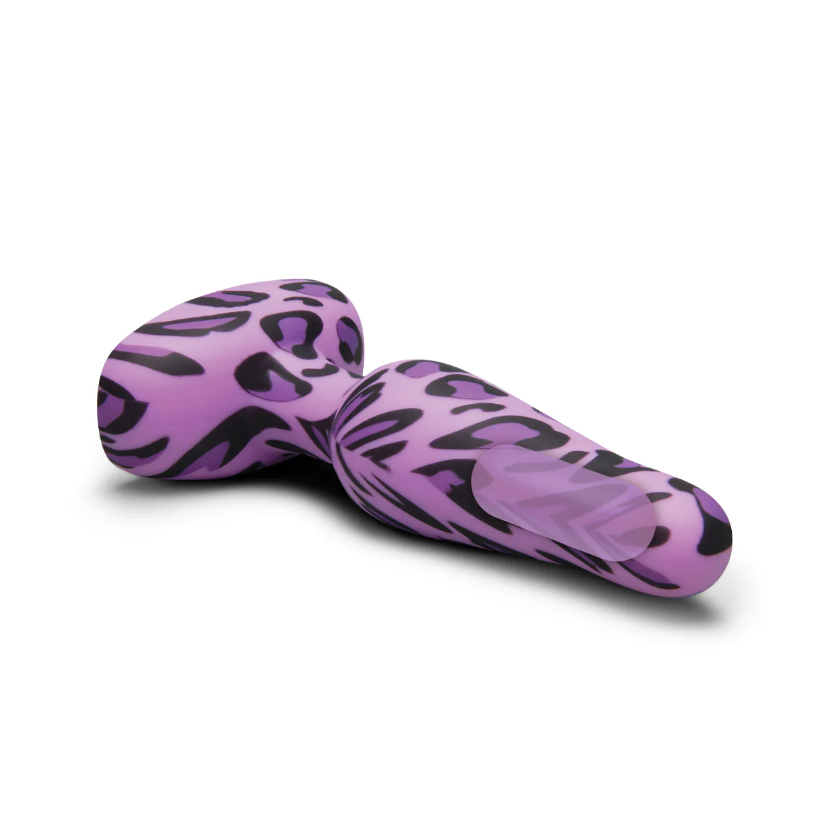 b-Vibe Novice Special Edition Vibrating Butt Plug Purple Leopard - Image 4