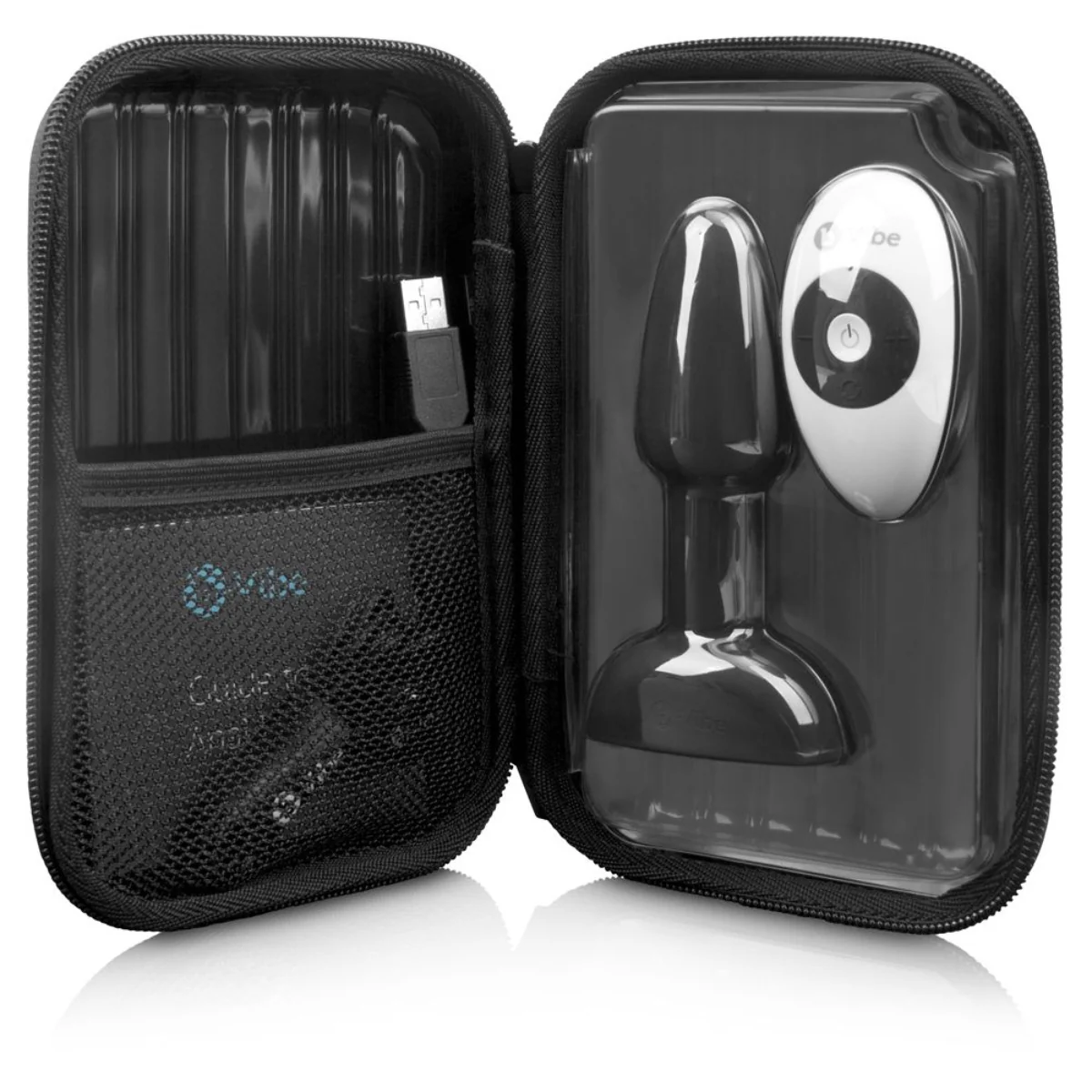 b-Vibe Rimming Petite Remote Control Vibrating Butt Plug Black - Image 6