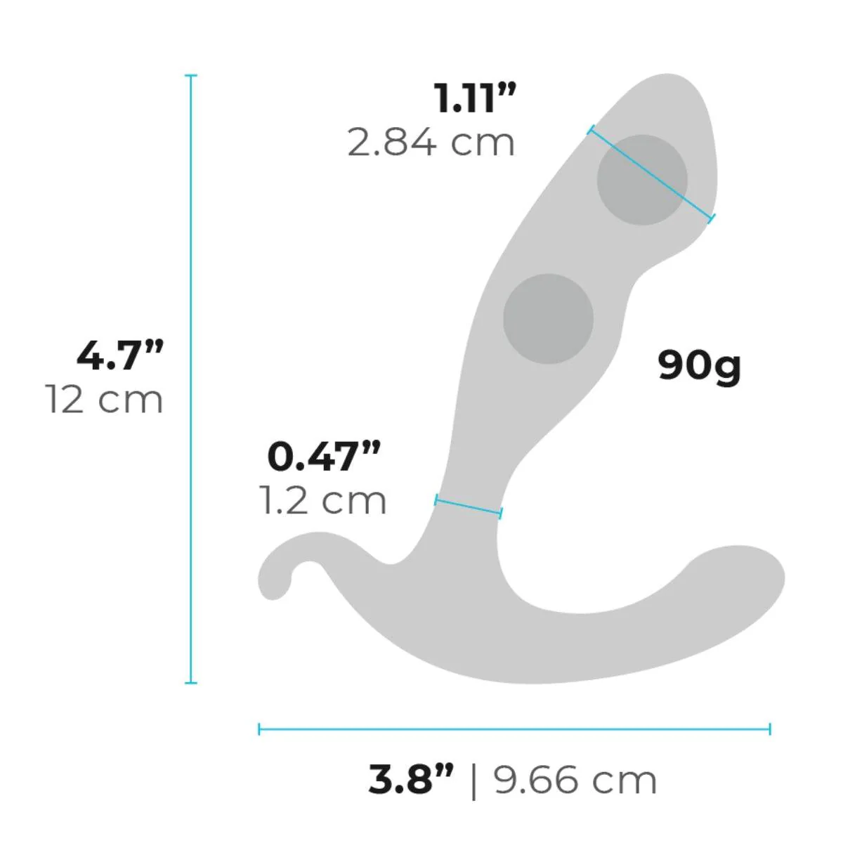 b-Vibe Rocker Plug Weighted Prostate Massager Black - Image 6
