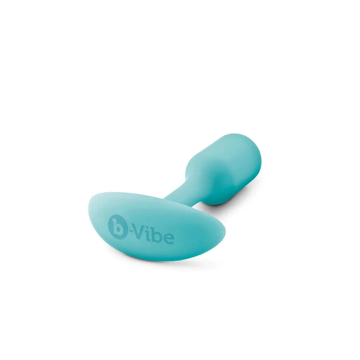 b-Vibe Snug Plug 1 Weighted Silicone Butt Plug Mint - Image 3