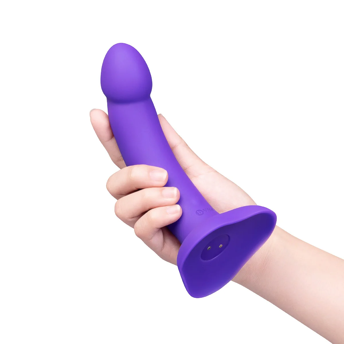 b-Vibe Vibrating Curved Strap-On Kit Black Purple - Image 4