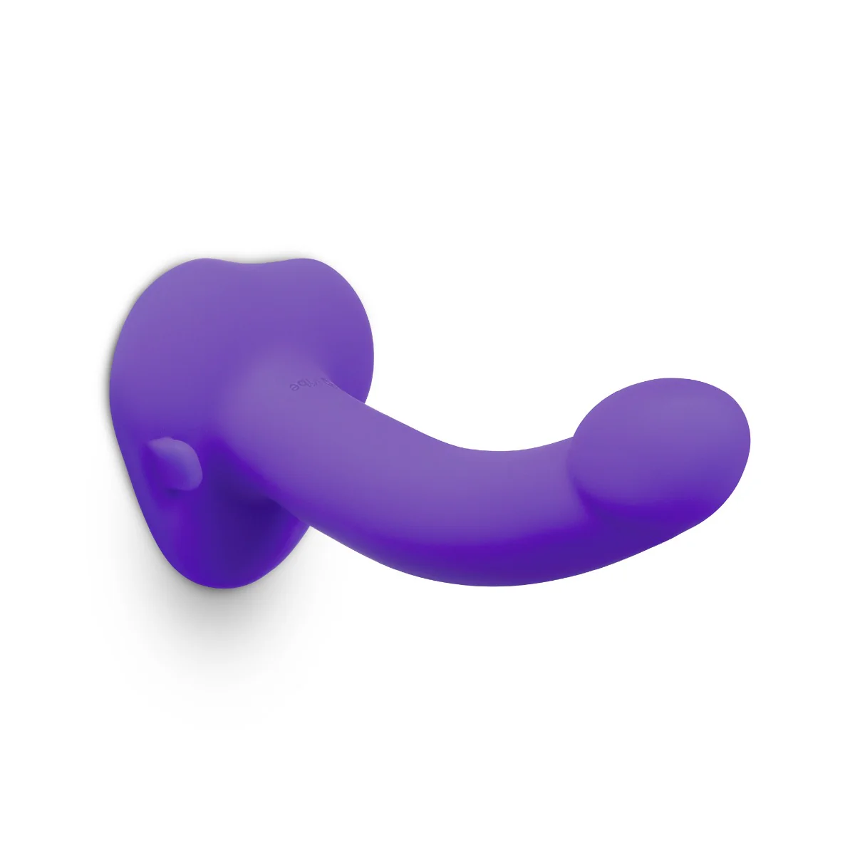 b-Vibe Vibrating Curved Strap-On Kit Black Purple - Image 5
