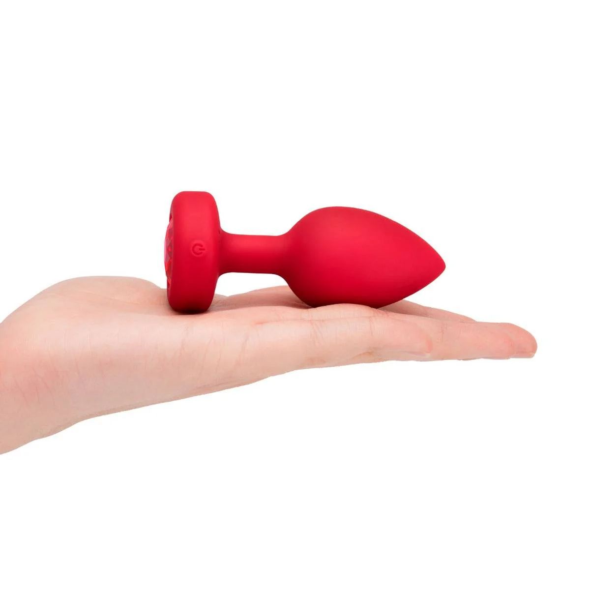 b-Vibe Vibrating Heart Butt Plug Red Medium Large - Image 3