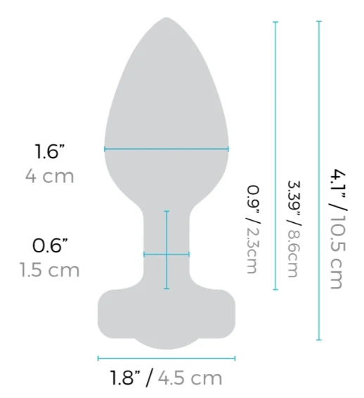 b-Vibe Vibrating Heart Butt Plug Red Medium Large - Image 6