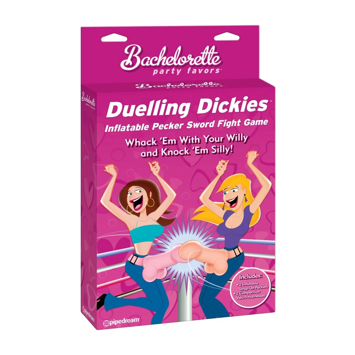 Bachelorette Party Favours Duelling Dickies Inflatable Pecker Sword Fight Game Pink - Image 2