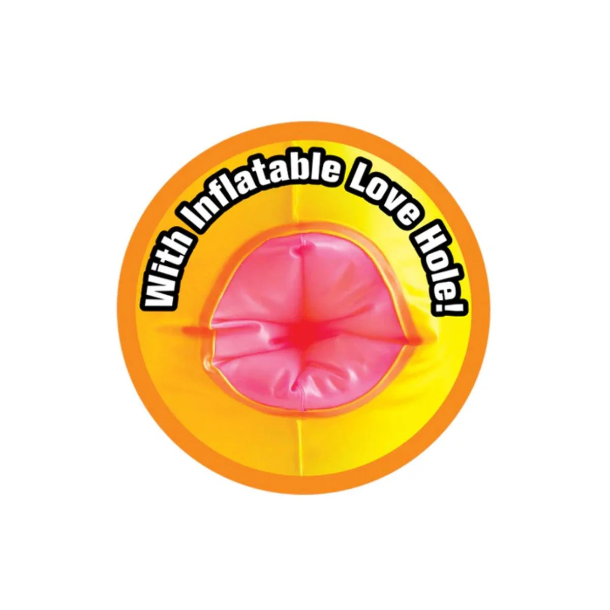 Bachelorette Party Favours F*ck A Duck Inflatable Bath Toy Yellow Orange - Image 3