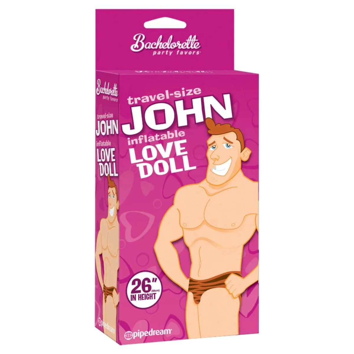 Bachelorette Party Favours Travel Size John Blow Up Doll Blonde Pink - Image 2