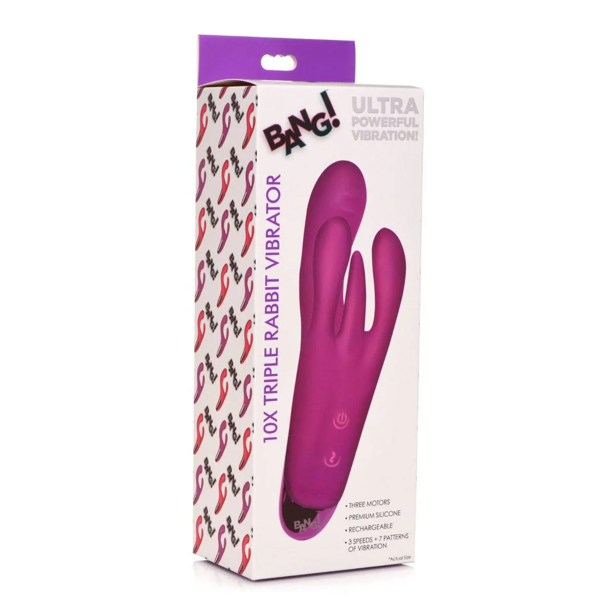BANG! Triple Rabbit Vibrator Purple - Image 2