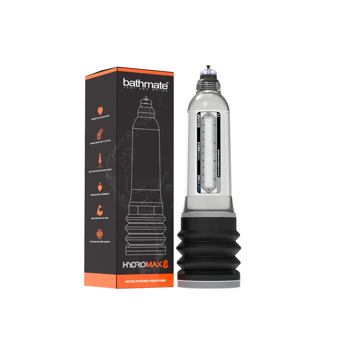 Bathmate Hydromax 8 Penis Pump Clear - Image 2