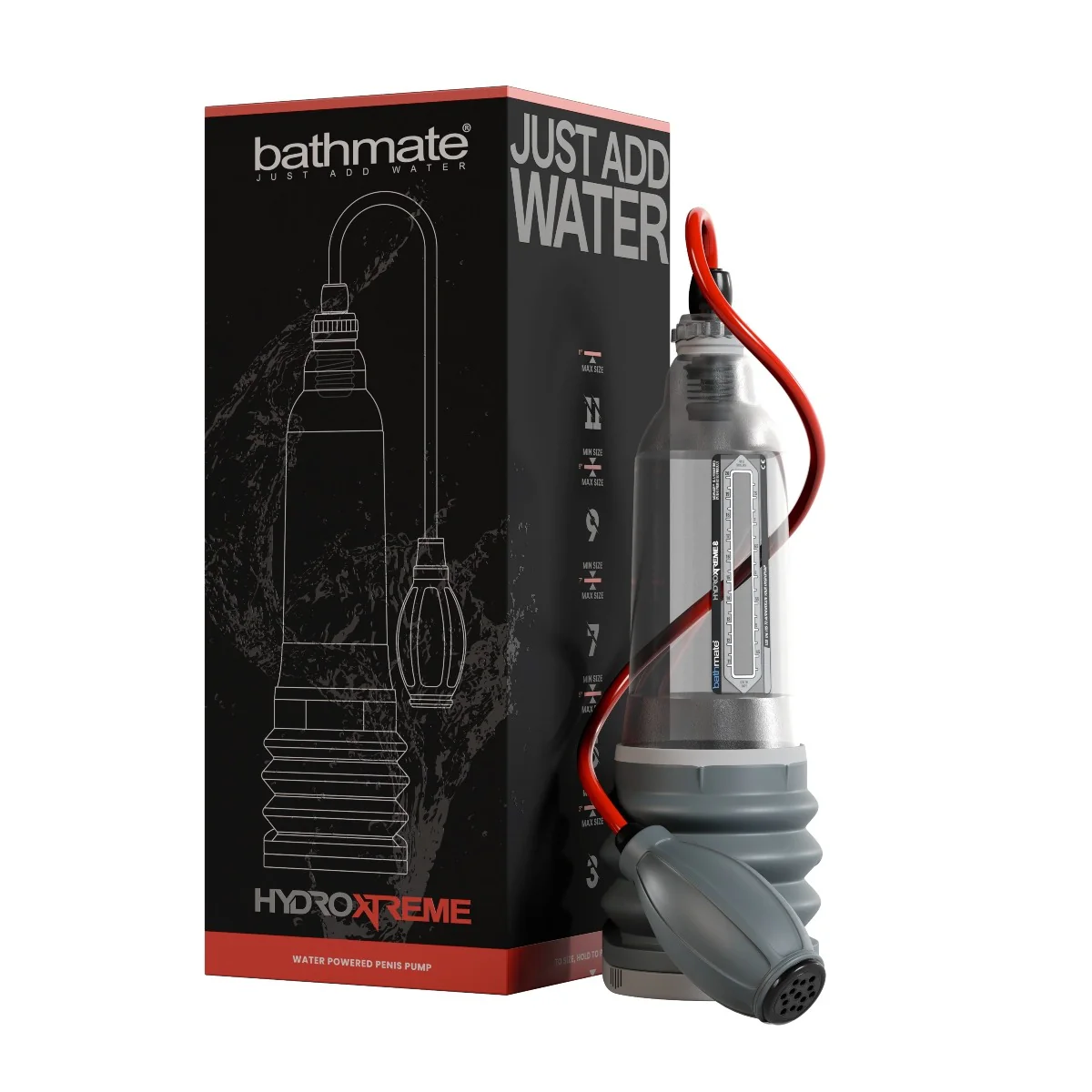 Bathmate Hydroxtreme 8 Penis Pump Grey - Pump Only - Image 2