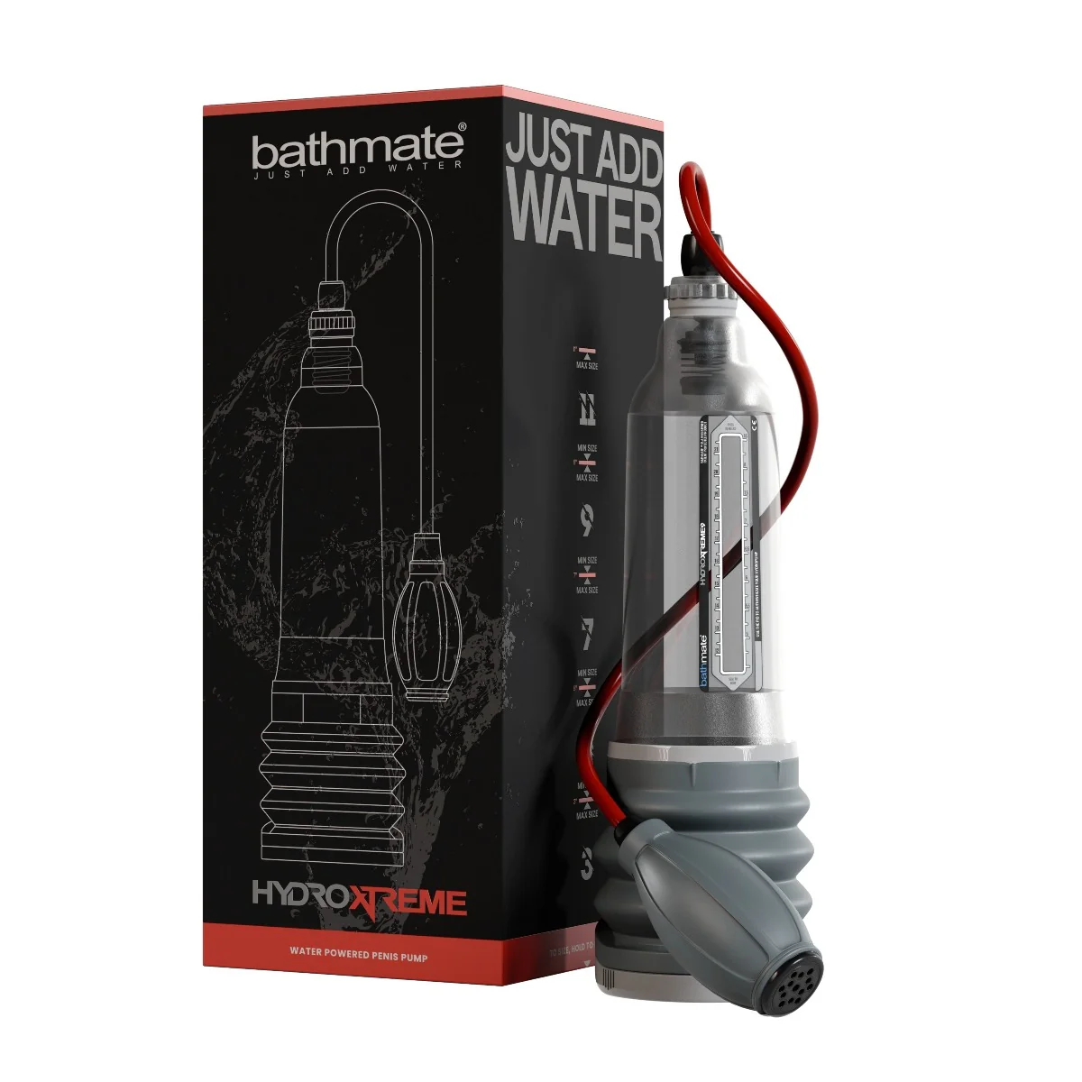 Bathmate Hydroxtreme 9 Penis Pump Grey - Pump Only - Image 2