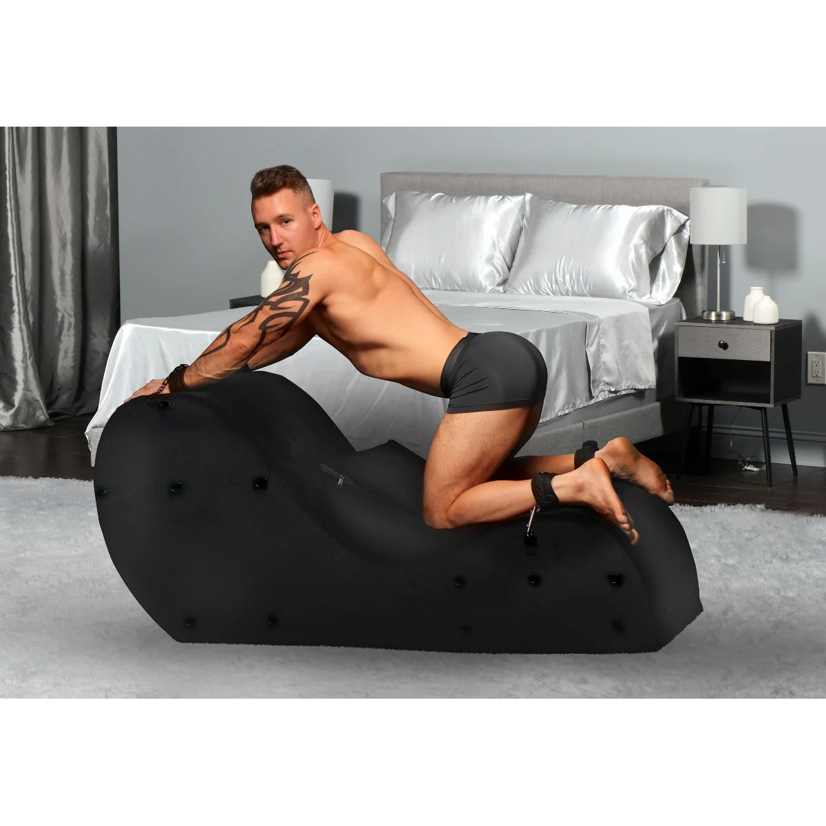 Bedroom Bliss Bondage Love Couch Black - Image 6