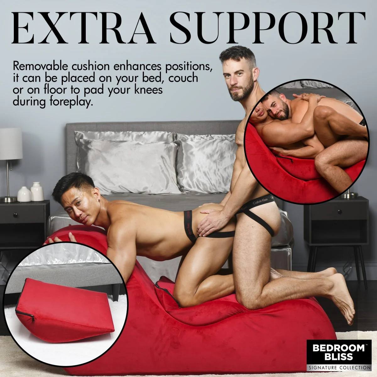 Bedroom Bliss Love Couch Red - Image 5