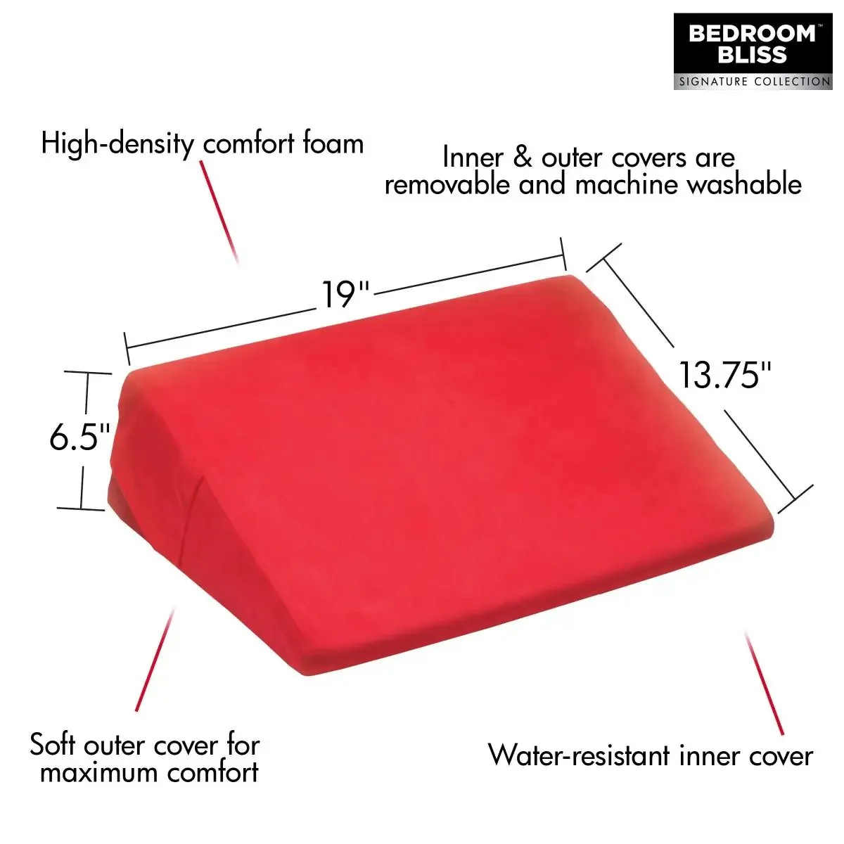 Bedroom Bliss Love Cushion Red - Image 8