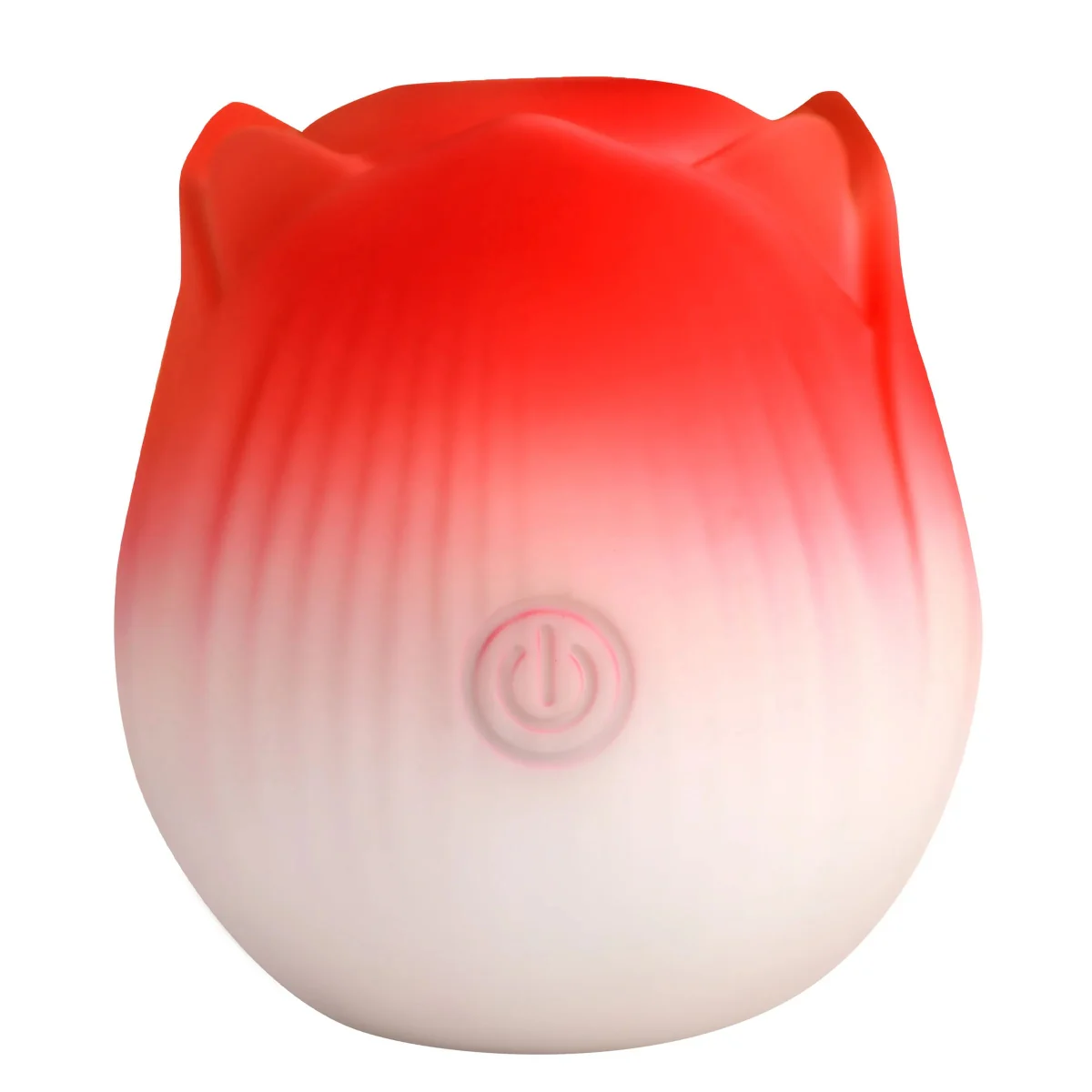 Bloomgasm Pulsing Petals Throbbing Rose Stimulator Red White