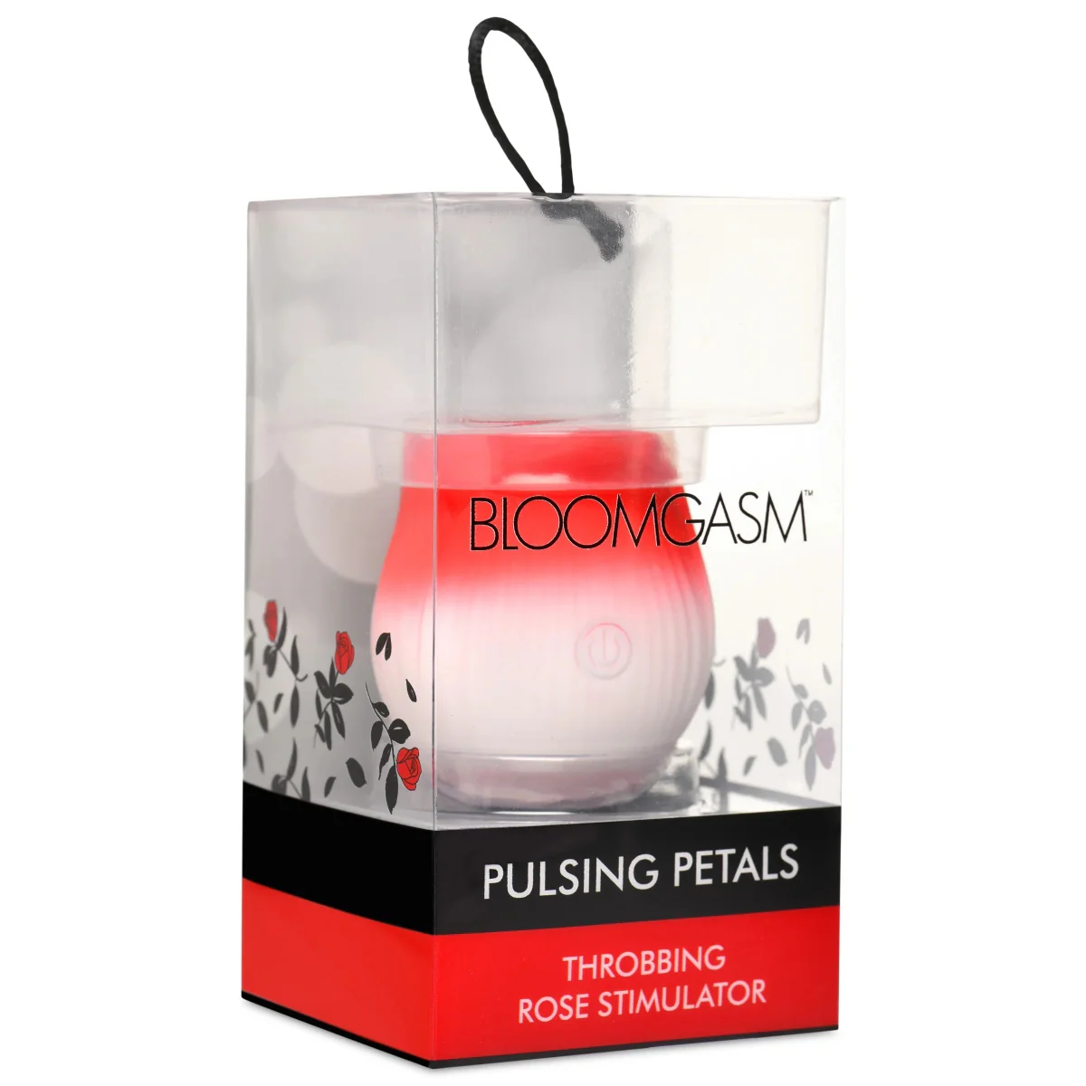 Bloomgasm Pulsing Petals Throbbing Rose Stimulator Red White - Image 2