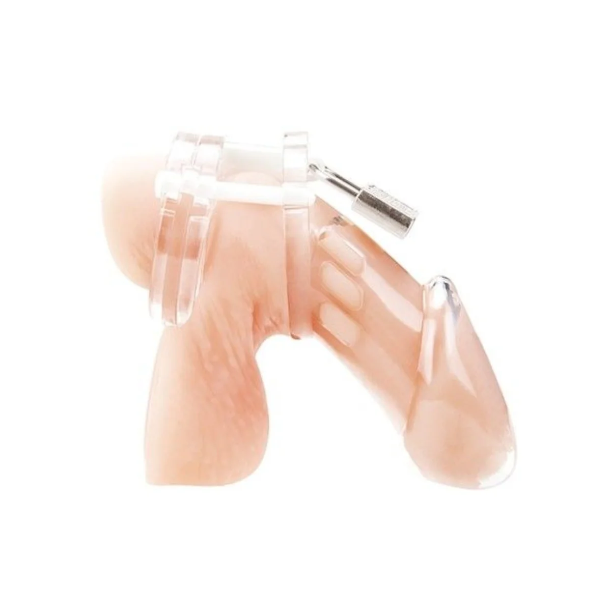 Blue Line Acrylic See Thru Chastity Cage Clear - Image 3