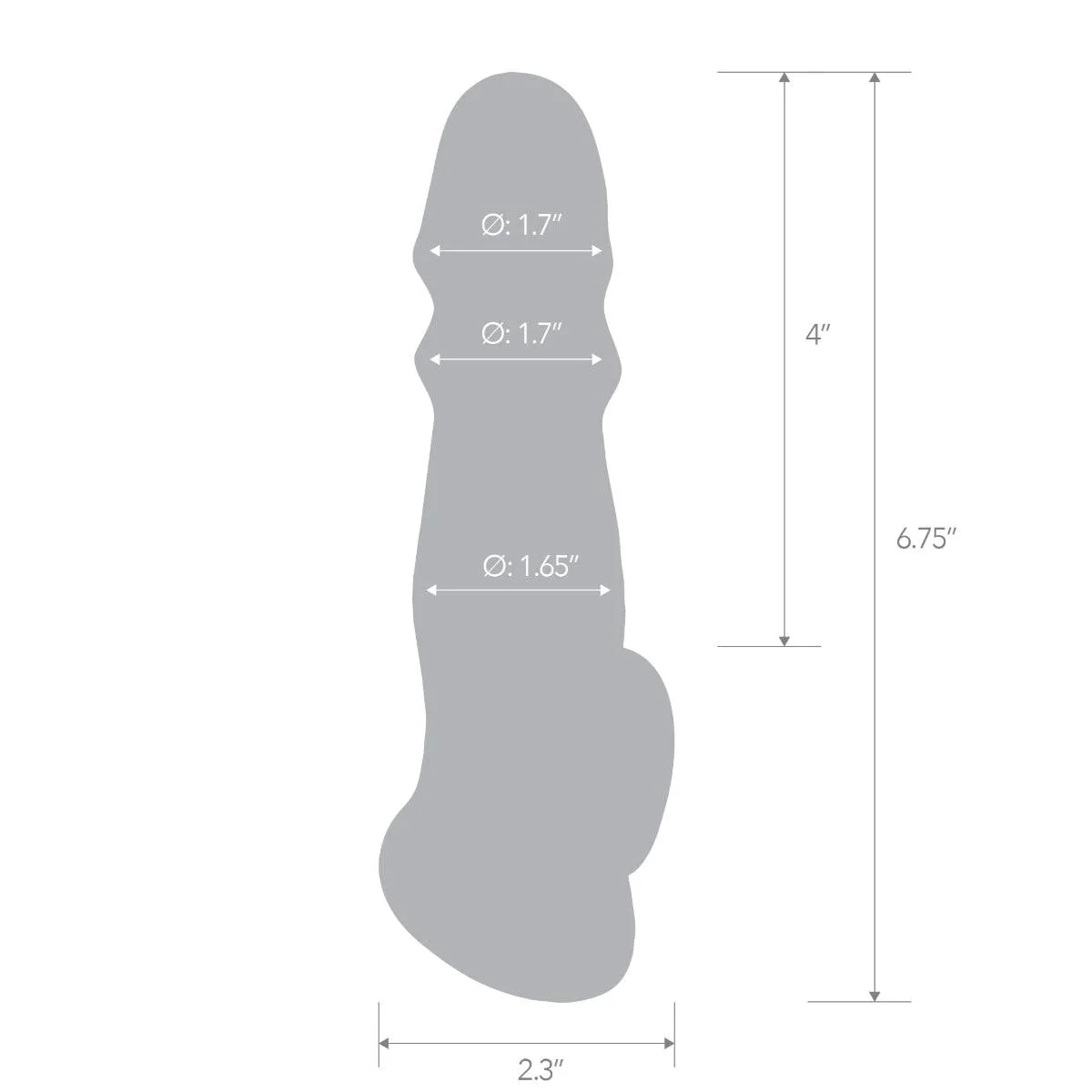 Blue Line Girthy Penis Enhancing Sleeve Extension 6.75 Inch - Image 3