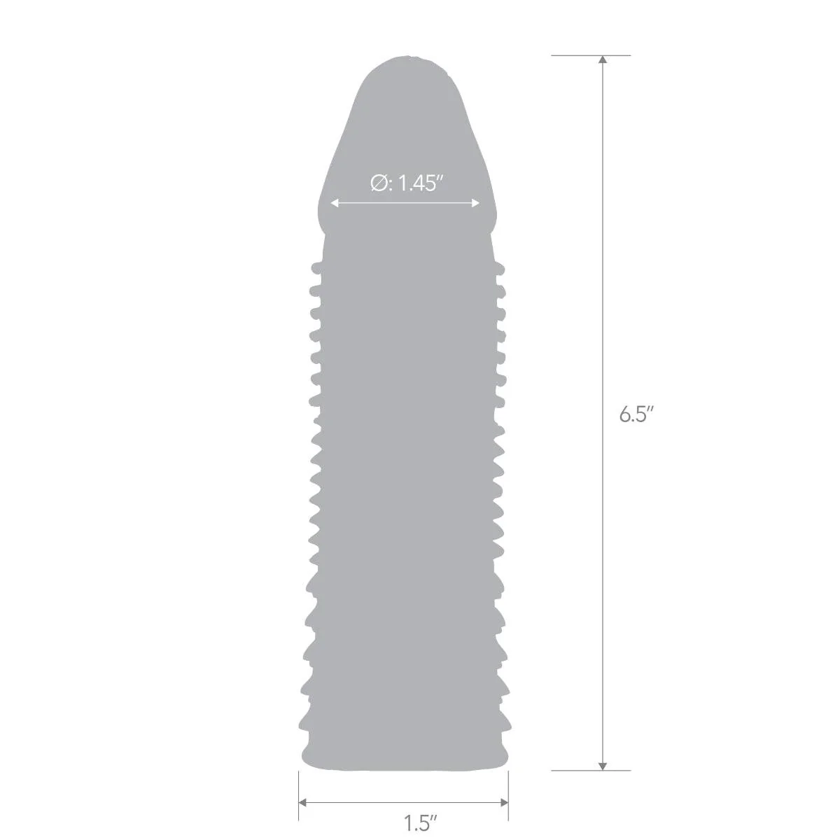 Blue Line Triple Sensation Penis Enhancing Sleeve Extension 6.5 Inch - Image 4