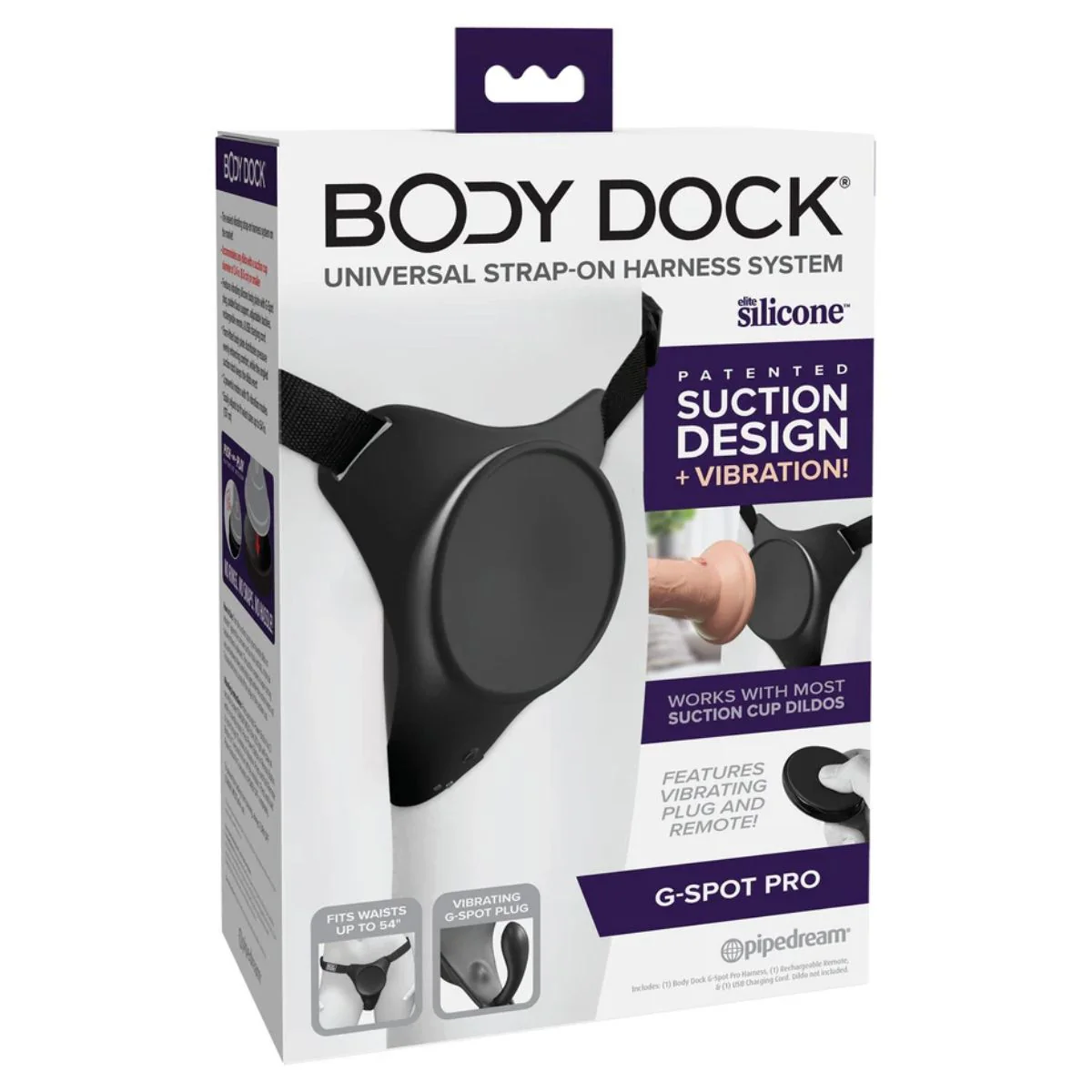 Body Dock G-Spot Pro Strap On Harness Black - Image 2