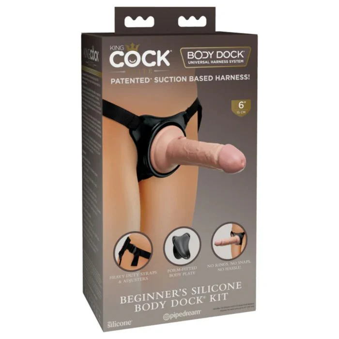 Body Dock King Cock Elite Beginner's Silicone Strap On Kit - Image 2
