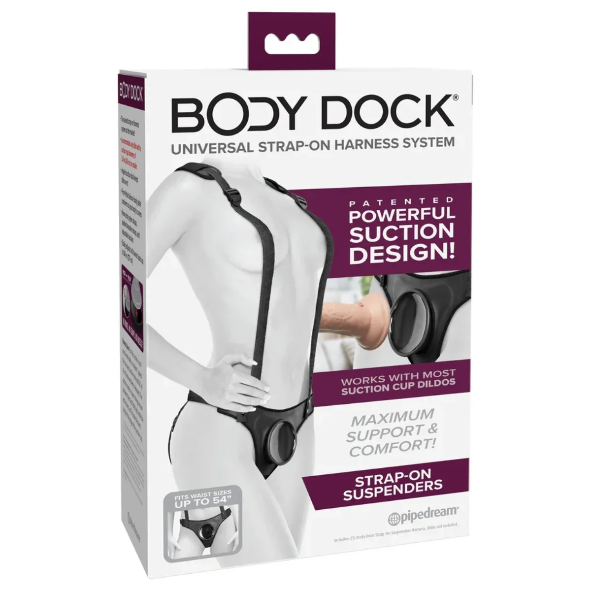 Body Dock Strap On Suspender Harness Black - Image 2