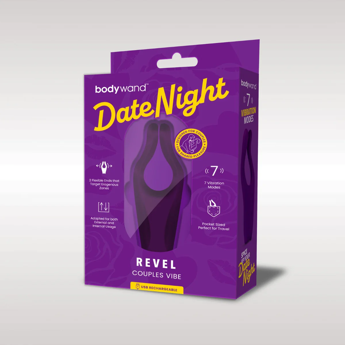 Bodywand Date Night Revel Couples Vibe Vibrator Purple - Image 2