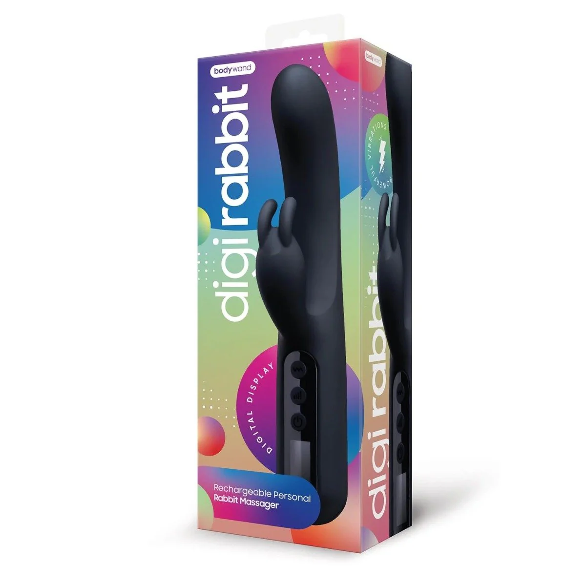 Bodywand Digi Rabbit Rechargeable Vibrator Black - Image 2