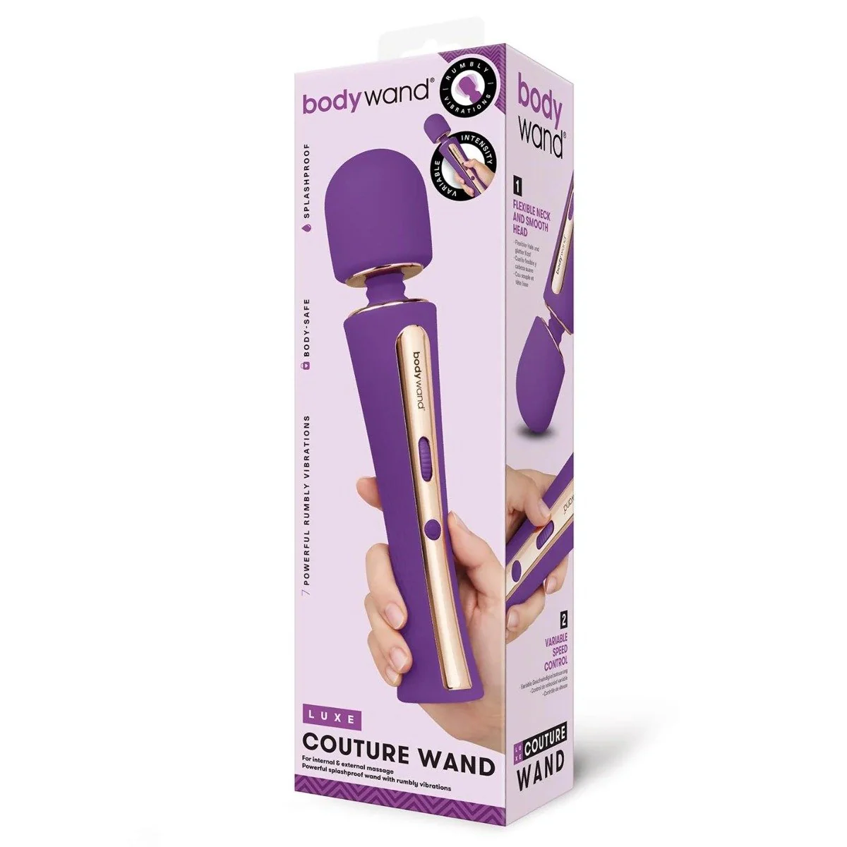 Bodywand Luxe Couture Massager Wand Purple - Image 2