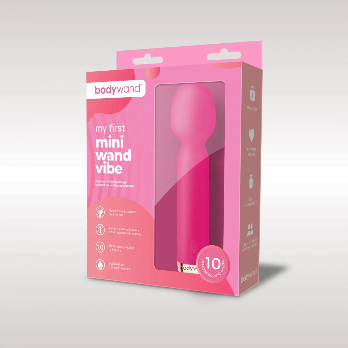Bodywand My First Mini Wand Vibe Vibrator Rose - Image 2