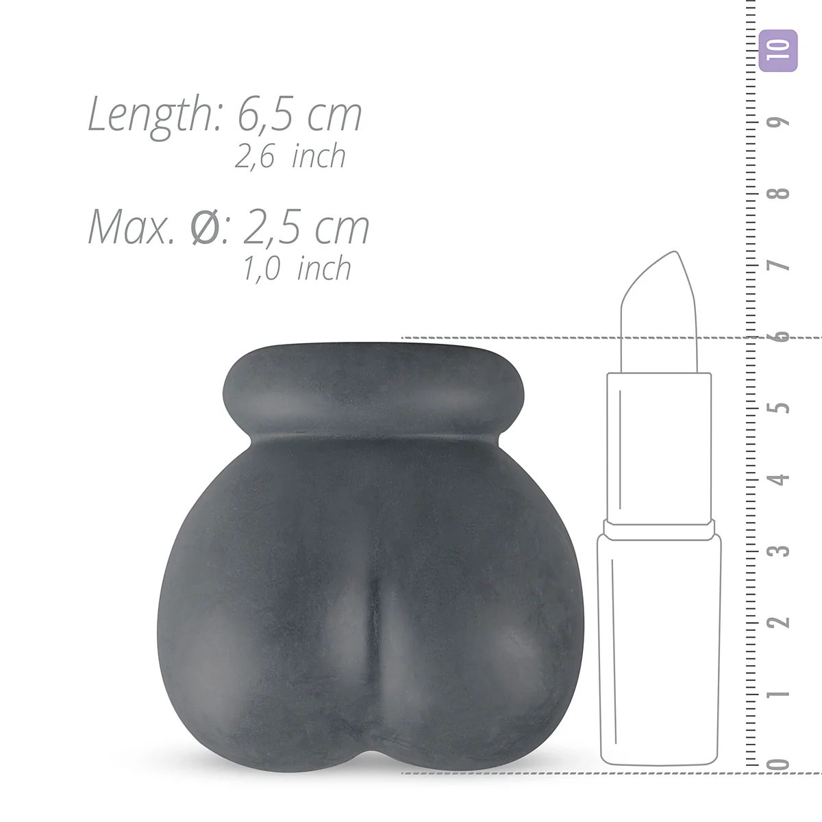 Boners Liquid Silicone Ball Pouch Grey - Image 3