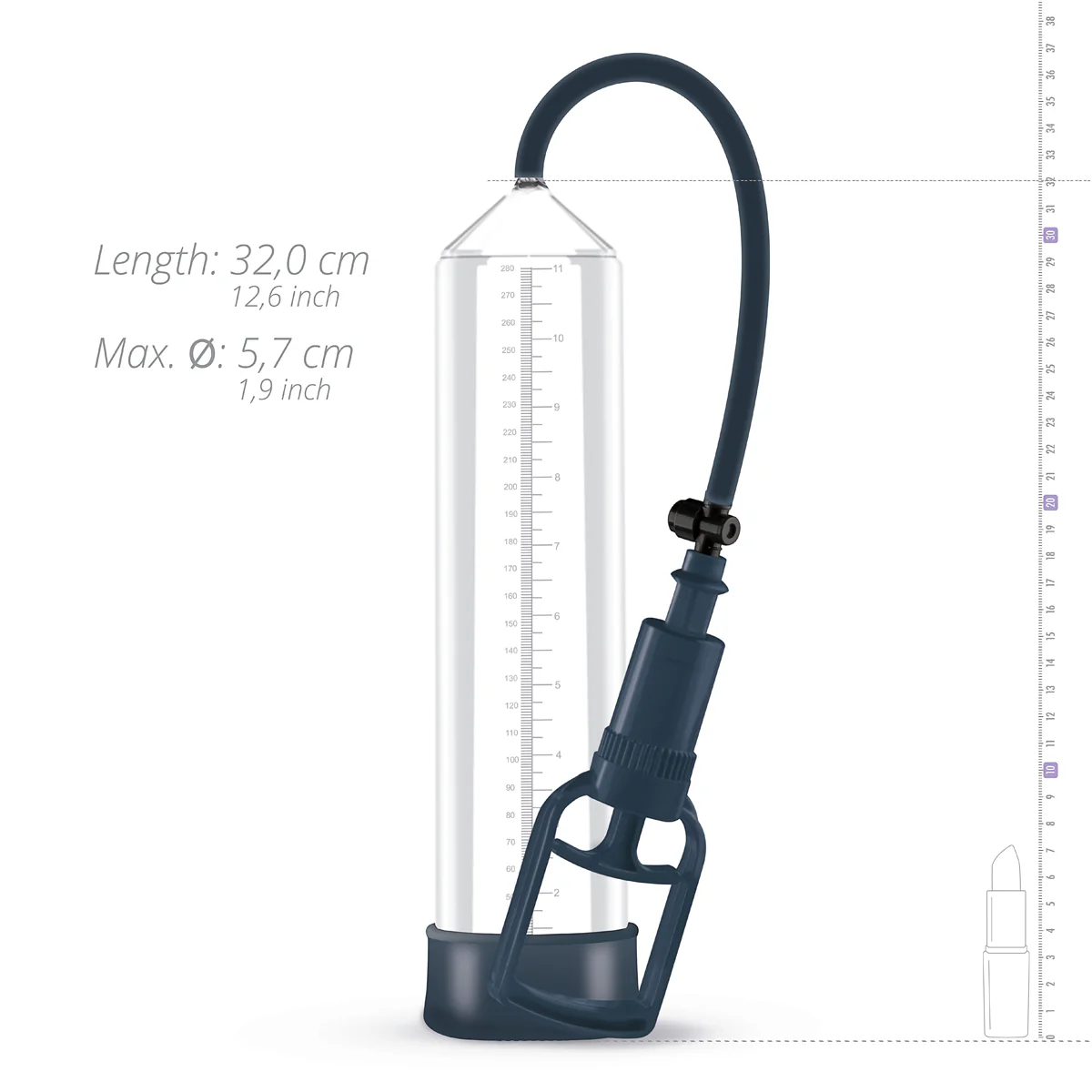 Boners Penis Pump No. 2 Clear Grey - Image 3