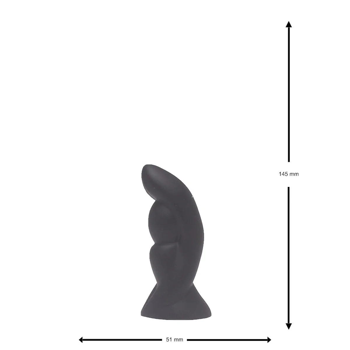 Brutus Bum Buddy Vulcan Butt Plug Black Small - Image 3